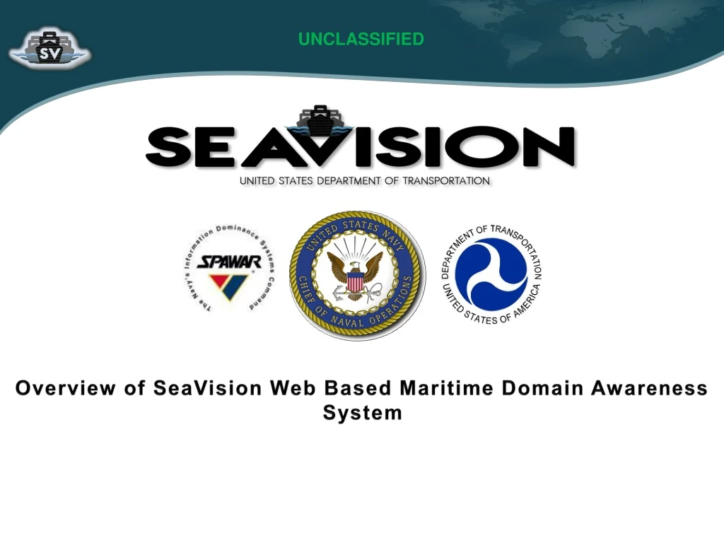 overview of seavision web based maritime domain awareness system