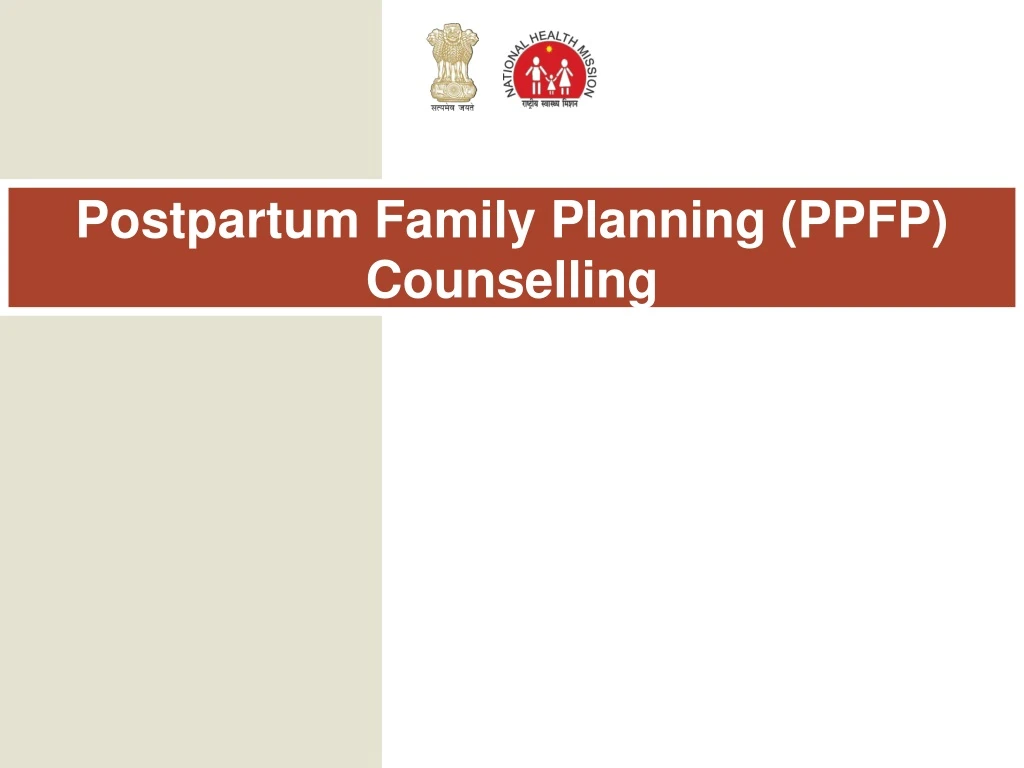 postpartum family planning ppfp counselling