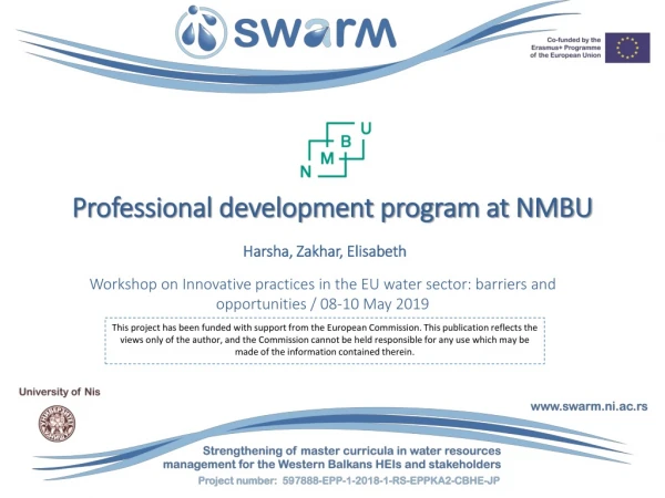 Professional development program at NMBU