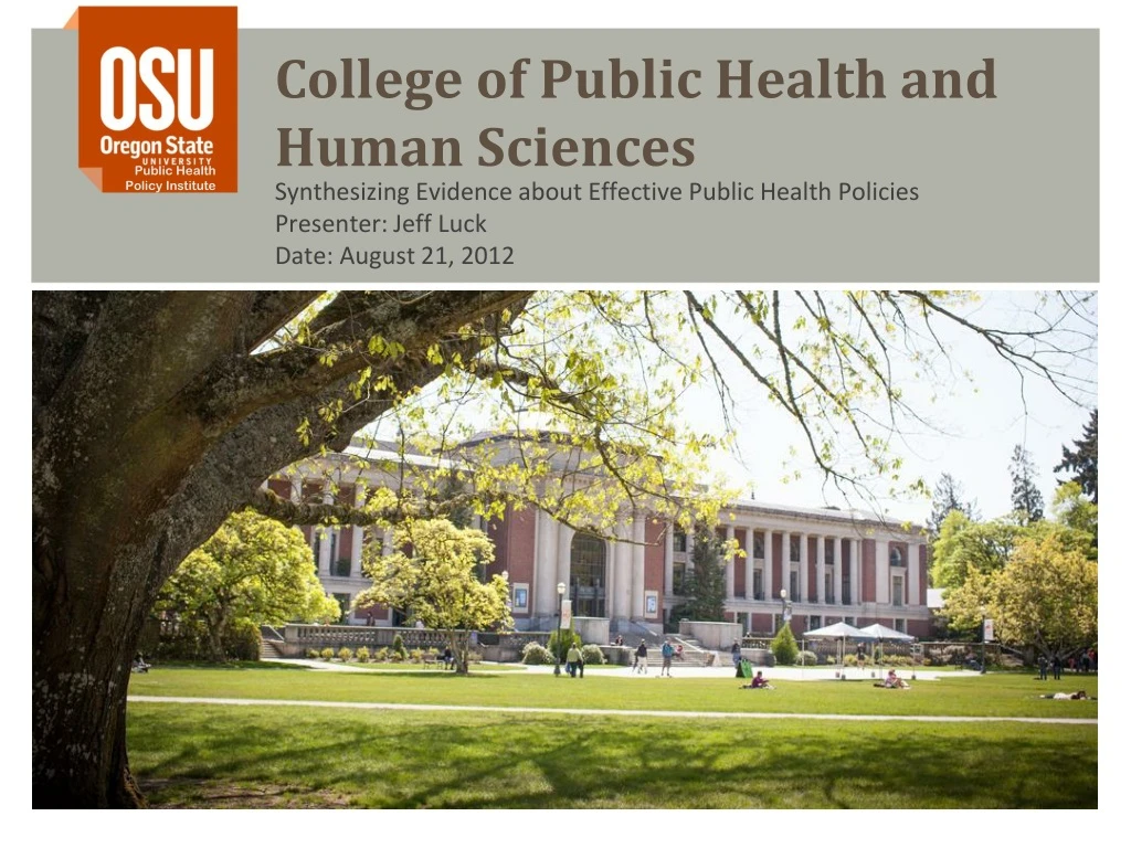 college of public health and human sciences