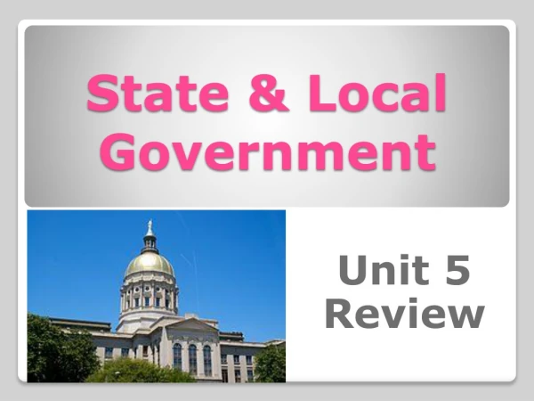 State &amp; Local Government