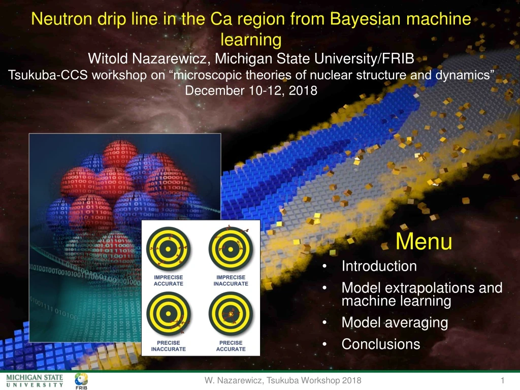 neutron drip line in the ca region from bayesian