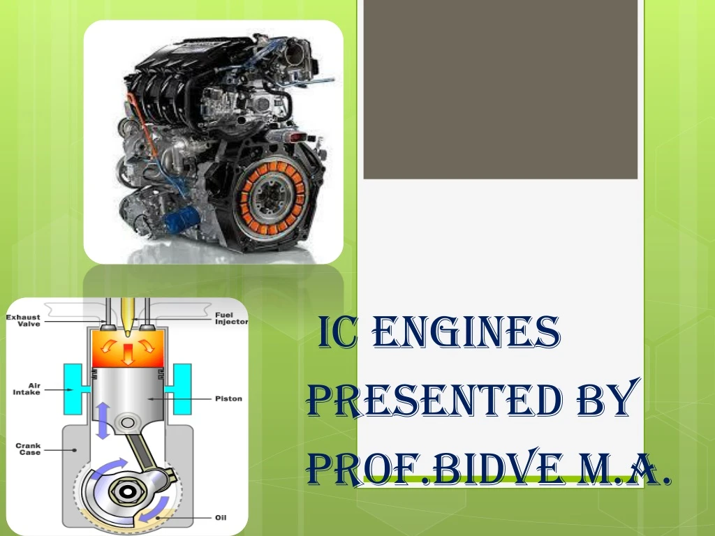 ic engines presented by prof bidve m a