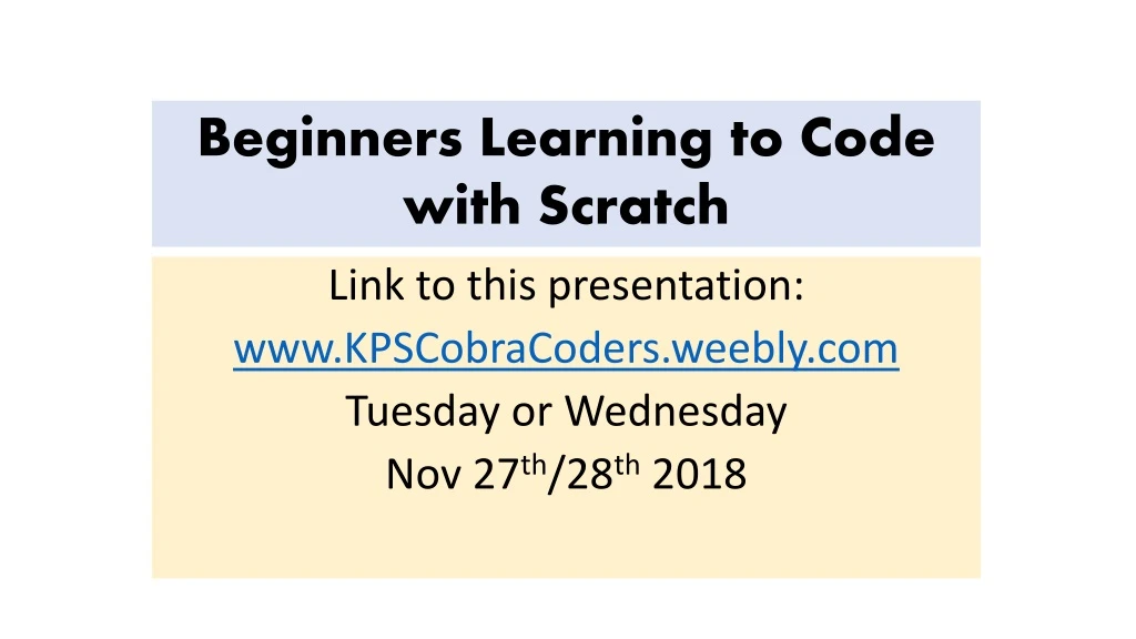 students can learn scratch without you getting in their way