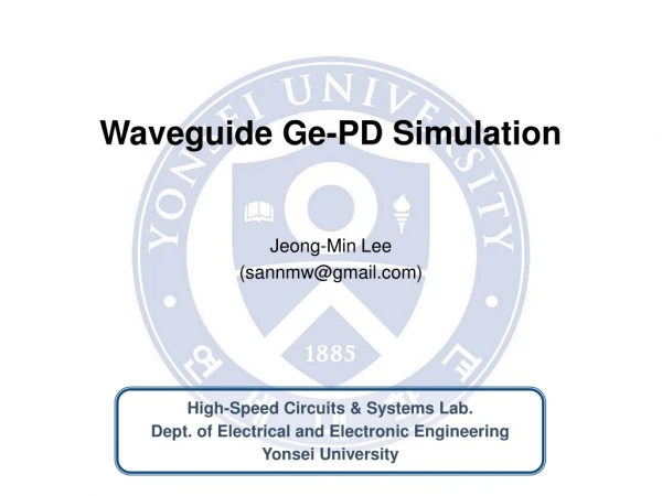 Waveguide Ge-PD Simulation
