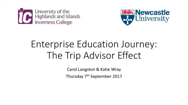 Enterprise Education Journey: The Trip Advisor Effect