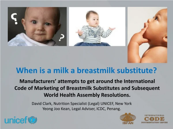 When is a milk a breastmilk substitute?