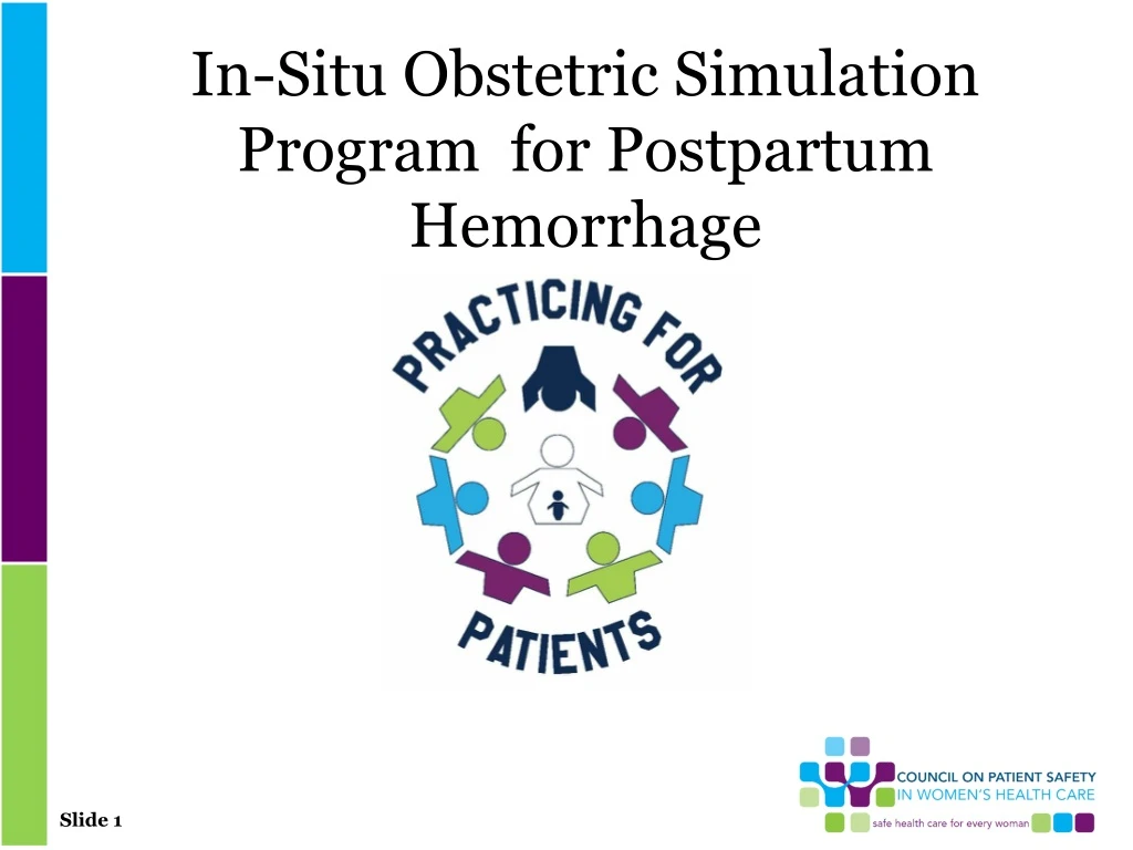in situ obstetric simulation program for postpartum hemorrhage