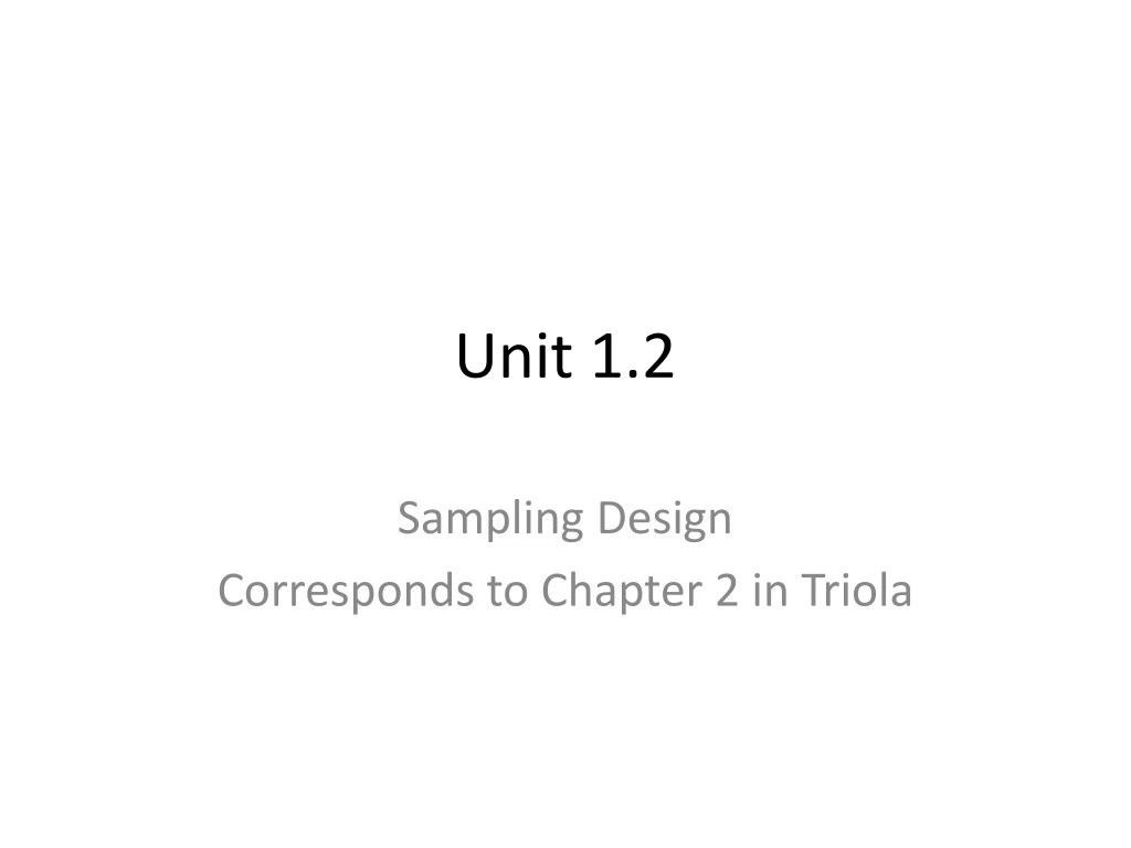 unit 1 2