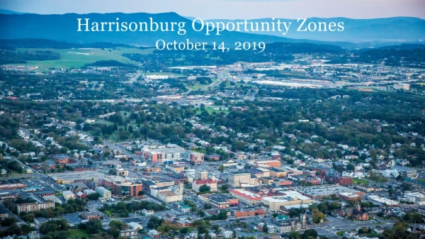 Harrisonburg Opportunity Zones October 14, 2019