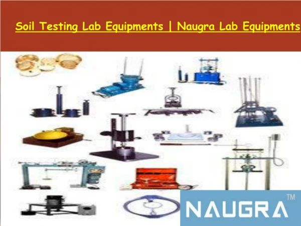 Soil Testing Lab Equipments | Naugra Lab Equipments