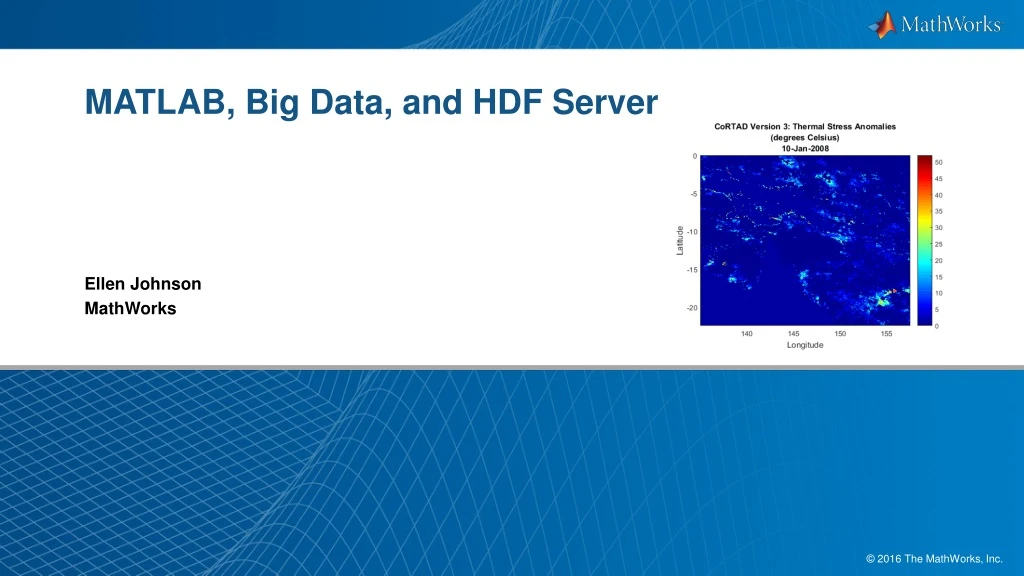 matlab big data and hdf server