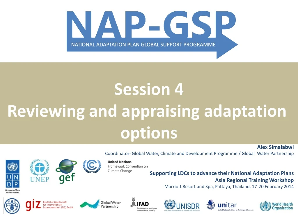 session 4 reviewing and appraising adaptation