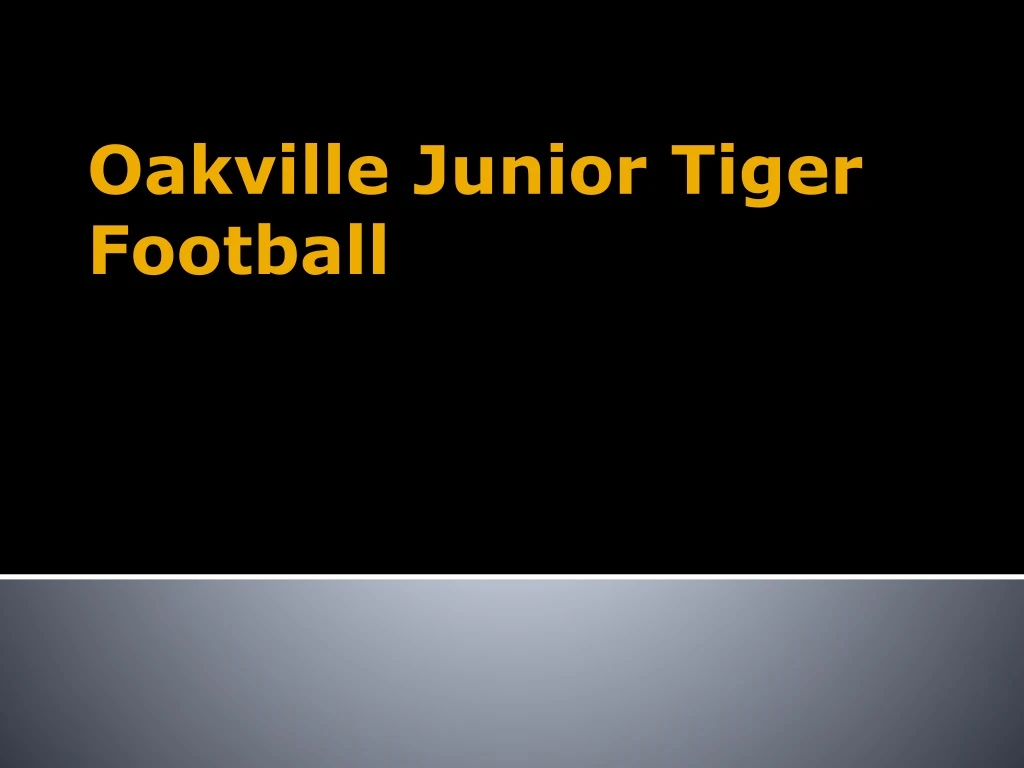 oakville junior tiger football