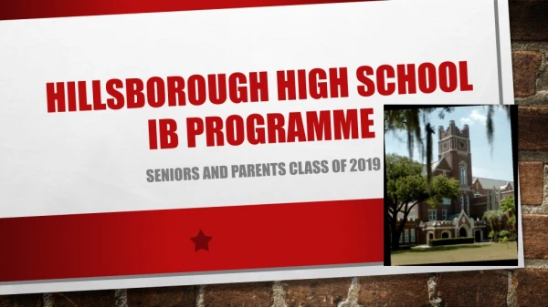 Hillsborough High School IB Programme