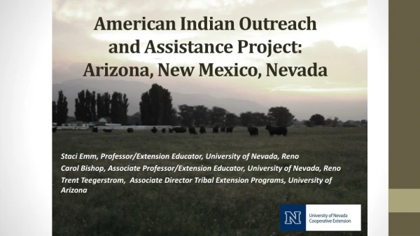 American Indian Outreach and Assistance Project: Arizona, New Mexico, Nevada