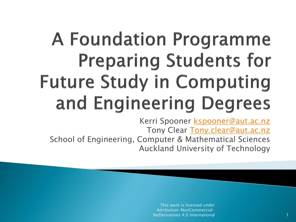 a foundation programme preparing students for future study in computing and engineering degrees