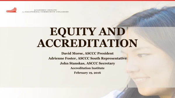 EQUITY AND ACCREDITATION
