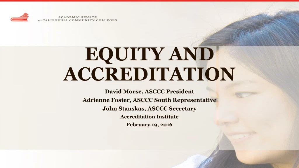 equity and accreditation