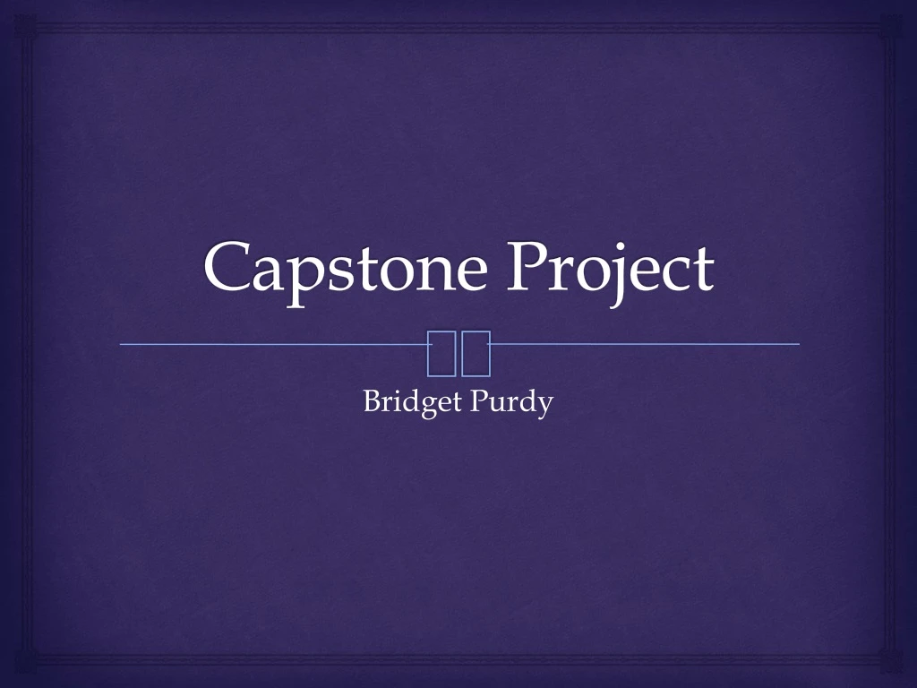 capstone project