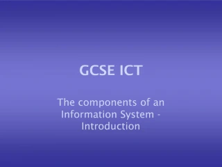 GCSE ICT - slide 1