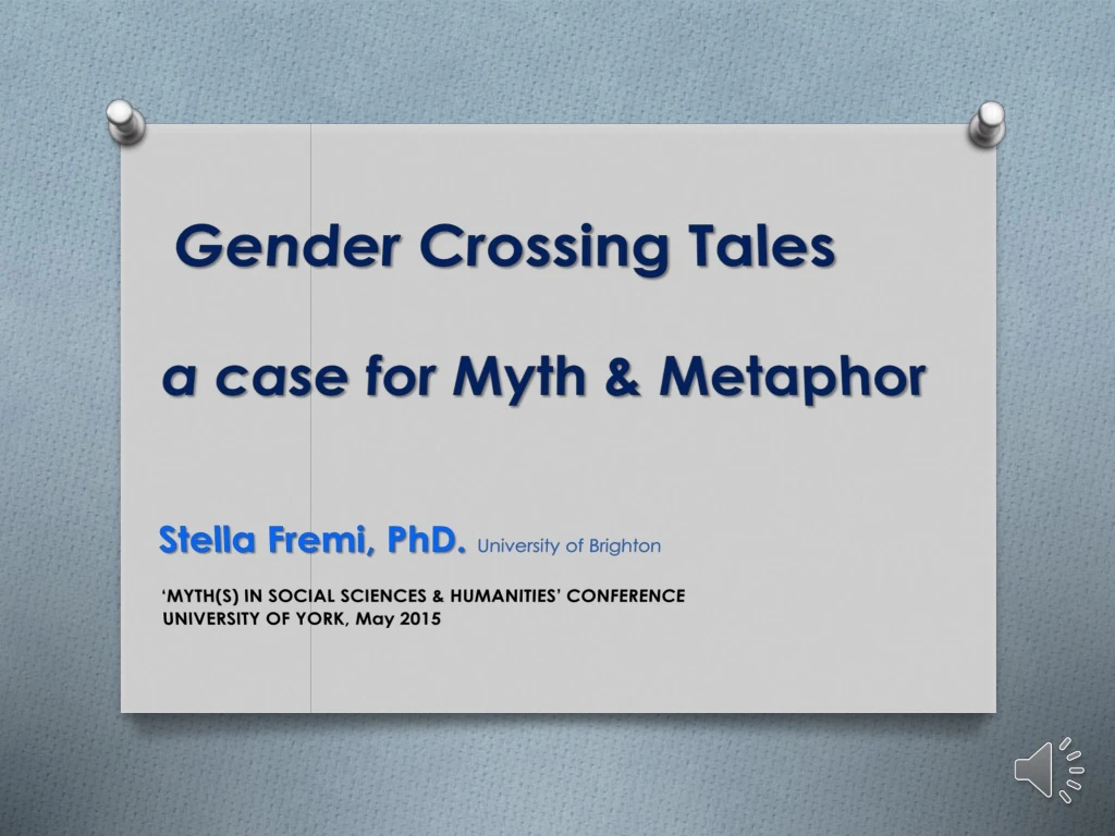 gender crossing tales a case for myth metaphor