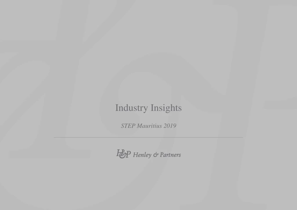 industry insights step mauritius 2019
