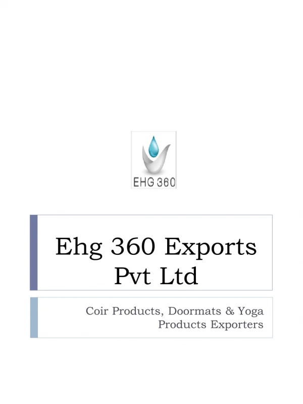 ehg 360 exports pvt ltd
