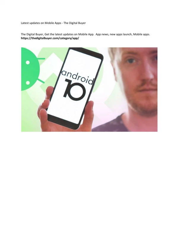 latest updates on mobile apps the digital buyer