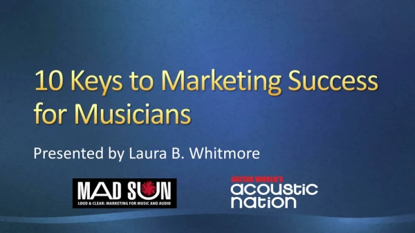 10 Keys to Marketing Success for Musicians