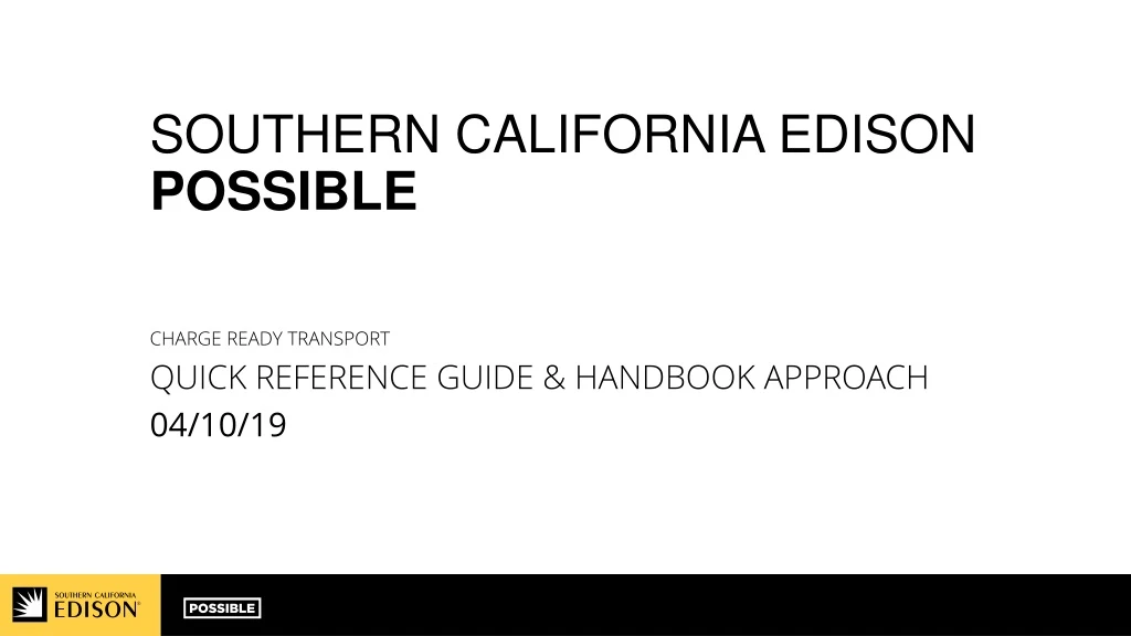 southern california edison possible