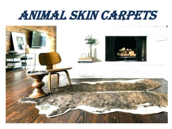 Animal Skin Carpet In Abu Dhabi