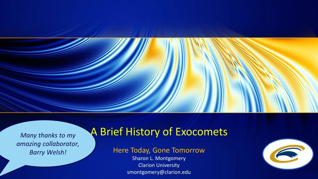 a brief history of exocomets