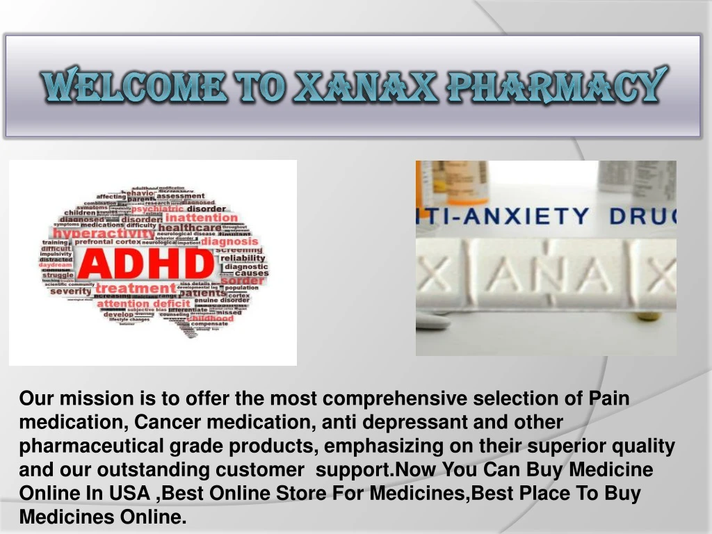 welcome to xanax pharmacy