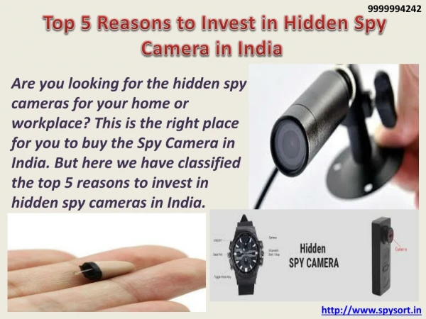 Top 5 Reasons to Invest in Hidden Spy Camera in India