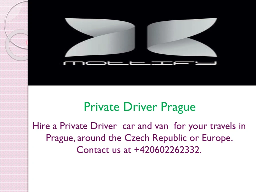 private driver prague