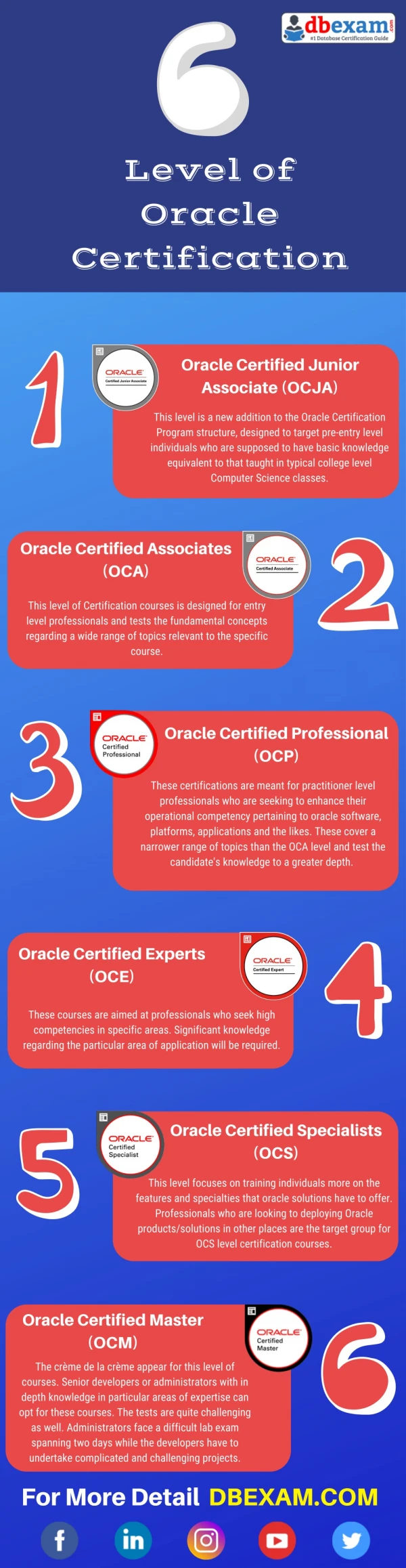 level of oracle certification