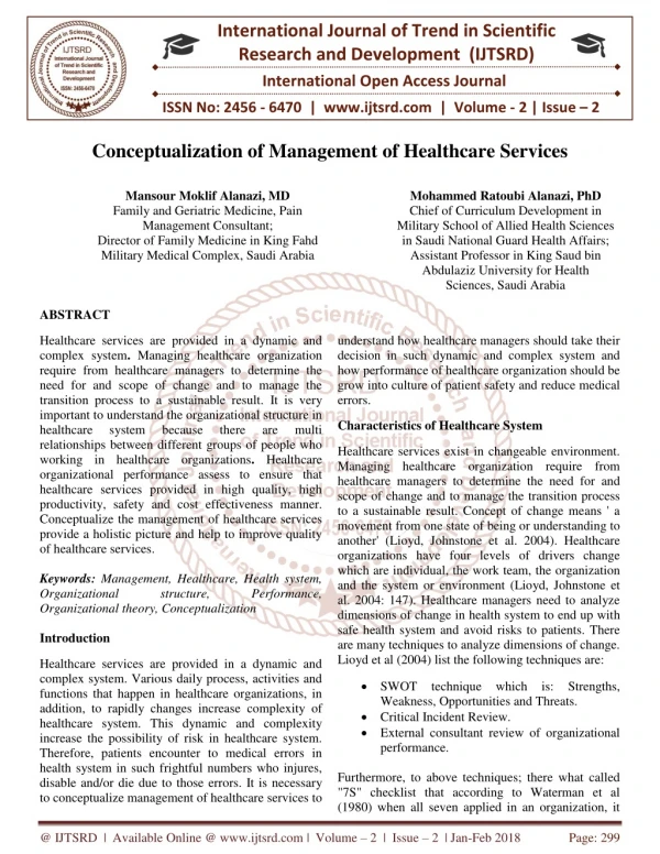 international journal of trend in scientific