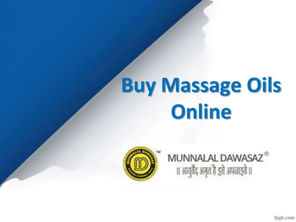 Buy Massage Oils Online, Buy Herbal Body Massage Oils Online - Munnalal Dawasaz