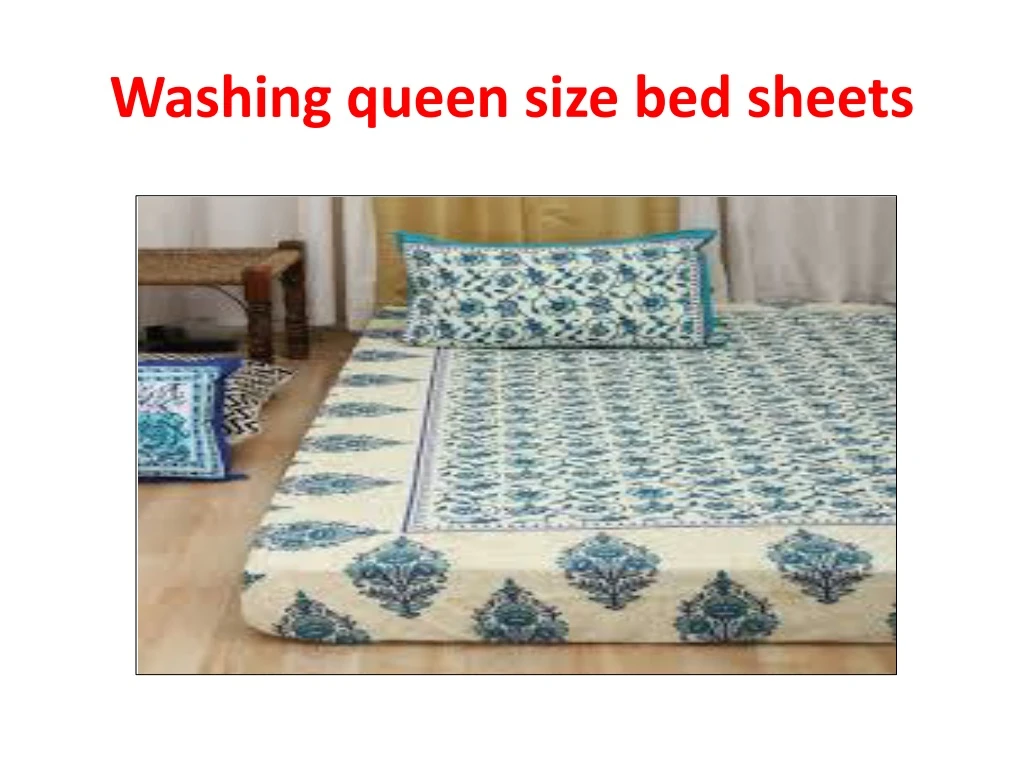 washing queen size bed sheets