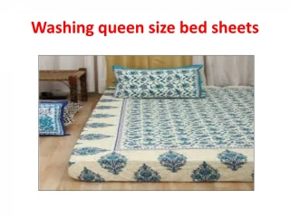 Washing queen size bed sheets