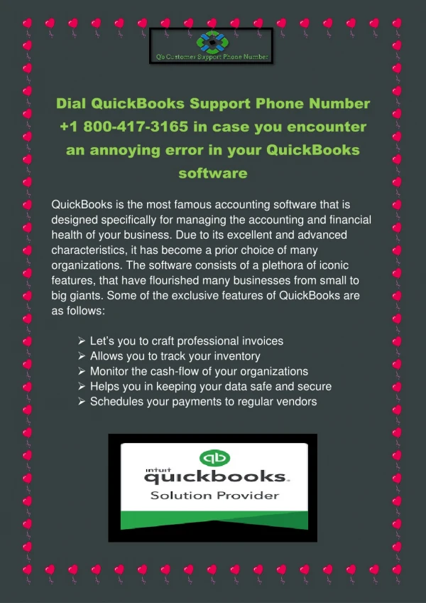 dial quickbooks support phone number