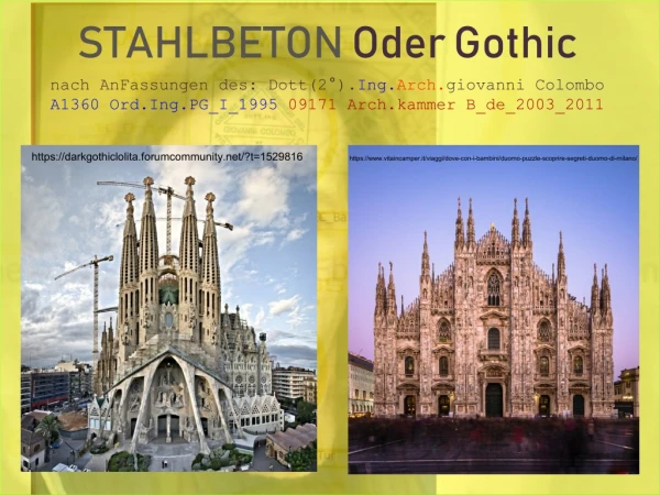 stahlbeton oder gothic