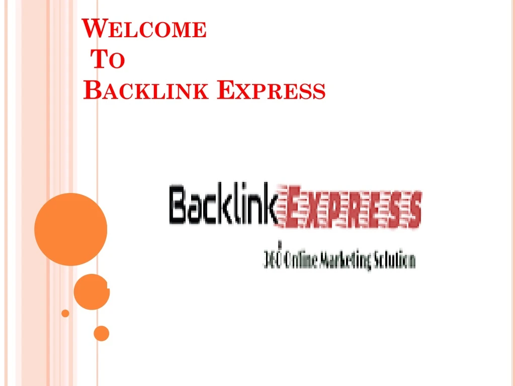 welcome to backlink express