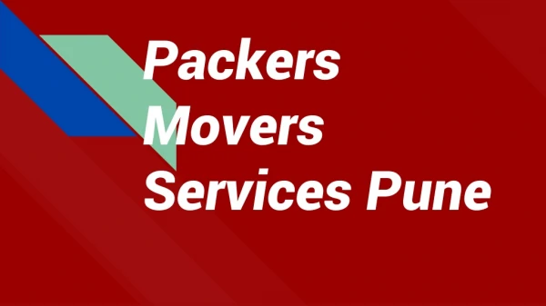 Packers and Movers in Pune