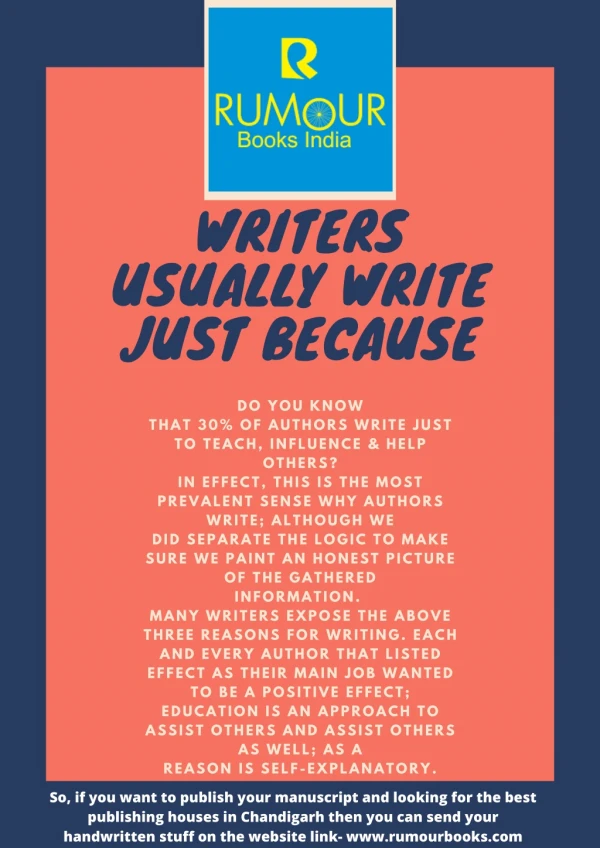 writers usually write just because