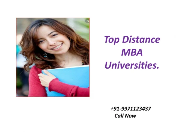 MBA Distance Learning|Top Distance MBA Universities.