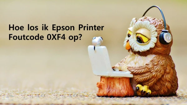 Hoe los ik Epson Printer Foutcode 0XF4 op?