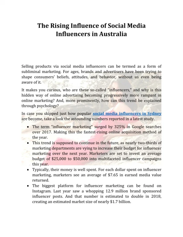 The Rising Influence of Social Media Influencers in Australia-converted