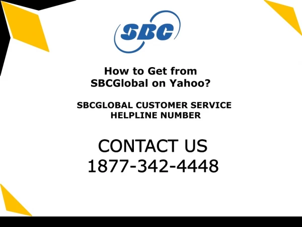 How to Get from SBCGlobal on Yahoo? | Sbcglobal Customer Service Helpline Number 1877-342-4448